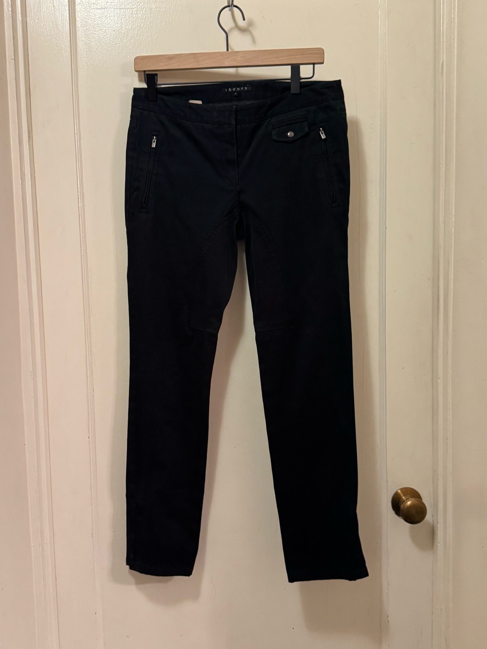 Theory Black Slim Stretch Skinny Pants